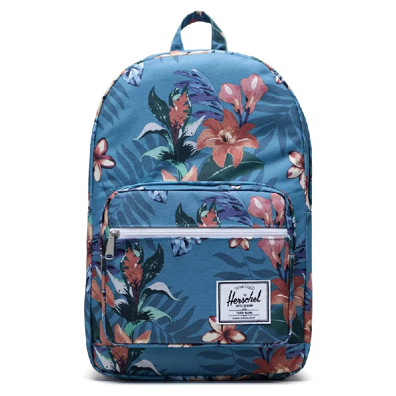 Camping hiking dehydrated meals-Herschel Unisex Summer Floral Heaven Blue One Size Pop Quiz Backpack - 10011-03894-M