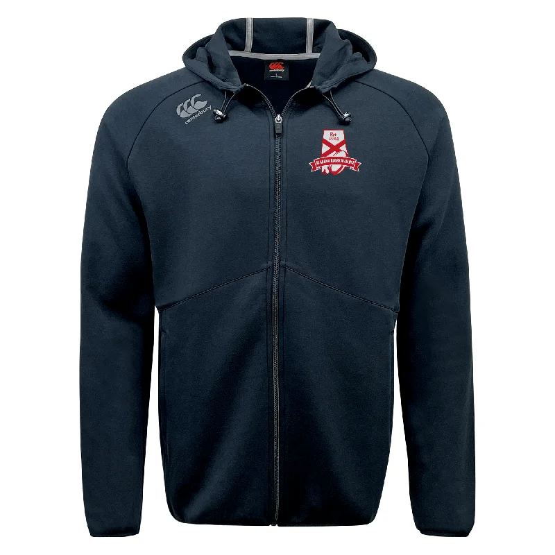 Camping hiking hybrid trips-Alabama Rugby Alliance Tempo Vapodri Full-Zip Hoodie by Canterbury