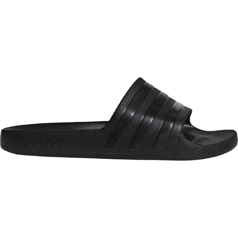 Camping hiking trail access-adidas Adilette Aqua Sliders - Black