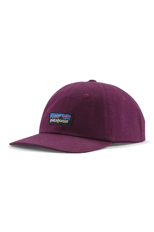 outdoor-camping-hat-Patagonia P-6 Label Trad Cap - Night Plum