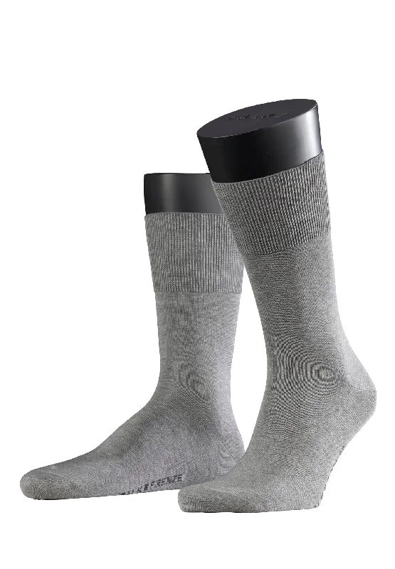 socks for winter sports-Firenze Men's Firenze Dress Sock | Light Greymel. 14684-3390