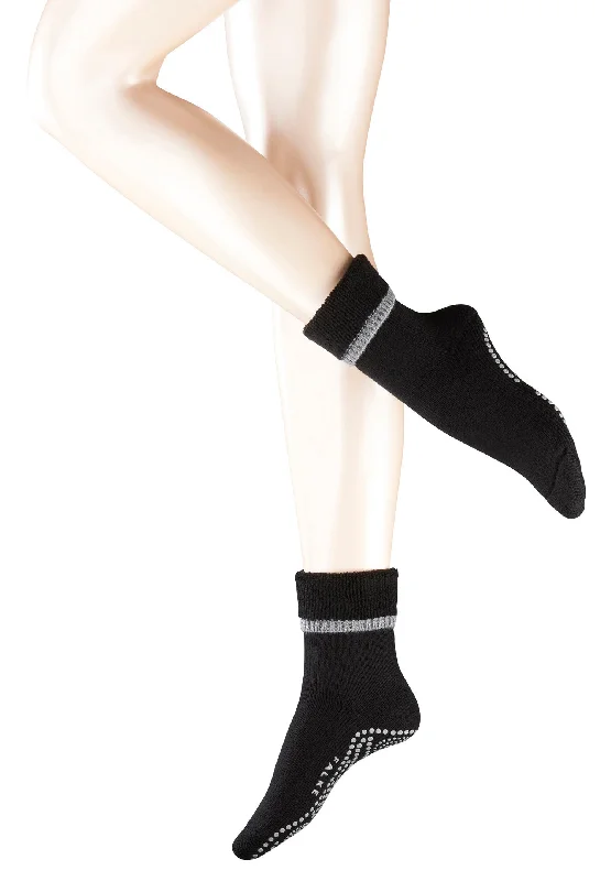 socks for outdoor festivals-Cuddle Pad Home Slipper Cuddle Pad Home Slipper Wool Cotton Slipper Sock | Black 47540-3009