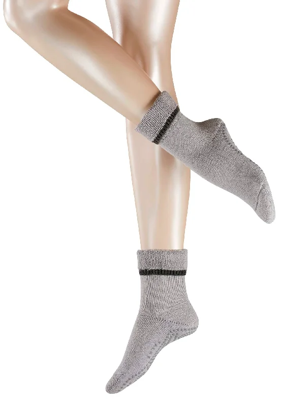 socks for summer hiking-Cuddle Pad Home Slipper Cuddle Pad Home Slipper Wool Cotton Slipper Sock | Silver 47540-3290