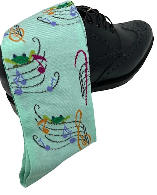 socks for cold climates-DMITRY "Rites Of Spring" Patterned Made in Italy Mercerized Cotton Socks