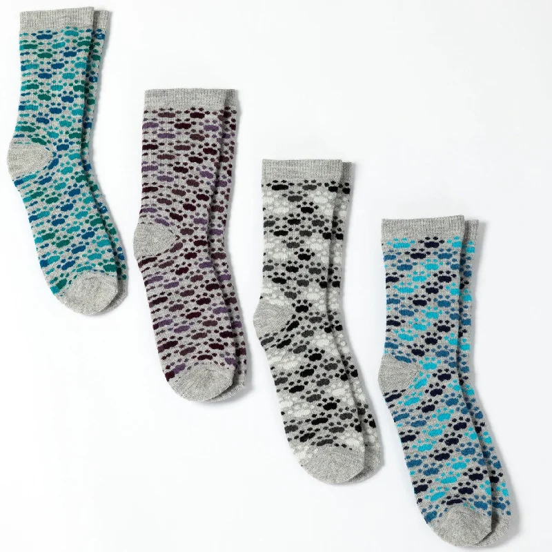 socks for gym workouts-All Over Paws Alpaca Socks