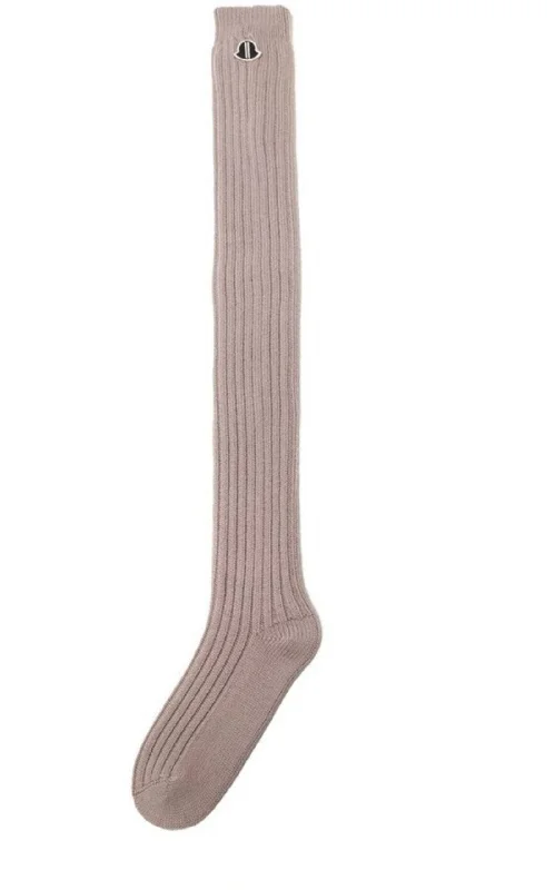 socks with cooling tech-Thigh-High Wool Stockings