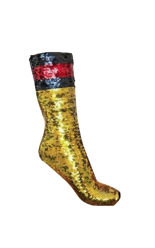 socks for extreme weather-Webright Sequin Embellished Socks