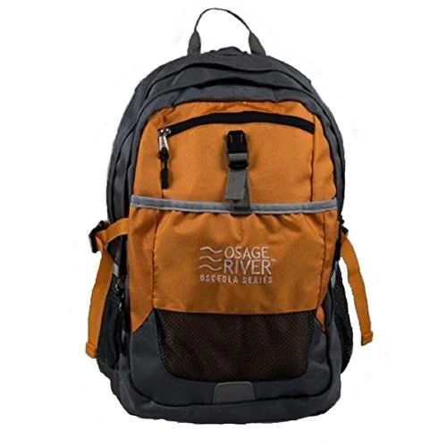 thermal camping mittens-Osage River Osceola Series Daypack - Titanium/Orange