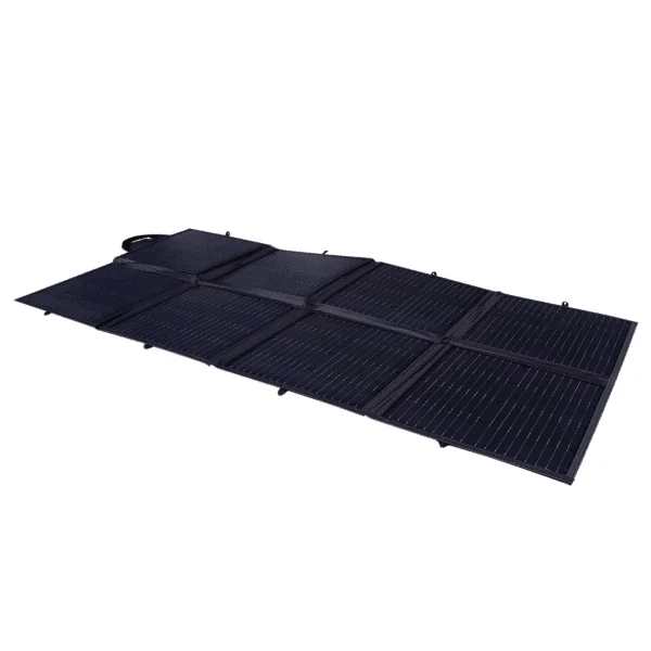 Camping hiking lightweight blankets-200W Portable 12V Folding Solar Blanket by KT Solar