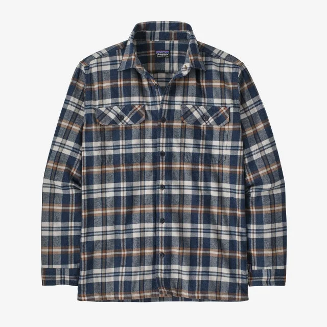 Camping hiking nature quizzes-Men's L/S Organic Cotton MW Fjord Flannel Shirt