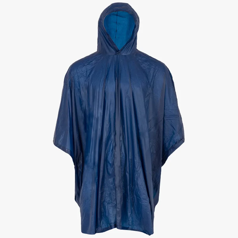 Camping hiking uphill tips-LIGHTWEIGHT PEVA biodegradable HOODED PONCHO