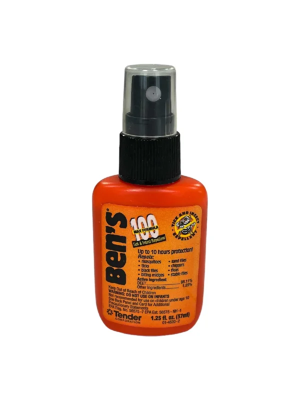 Camping hiking wildlife safety-Ben's Max Pump Tender Mosquito Repellent 1.25oz