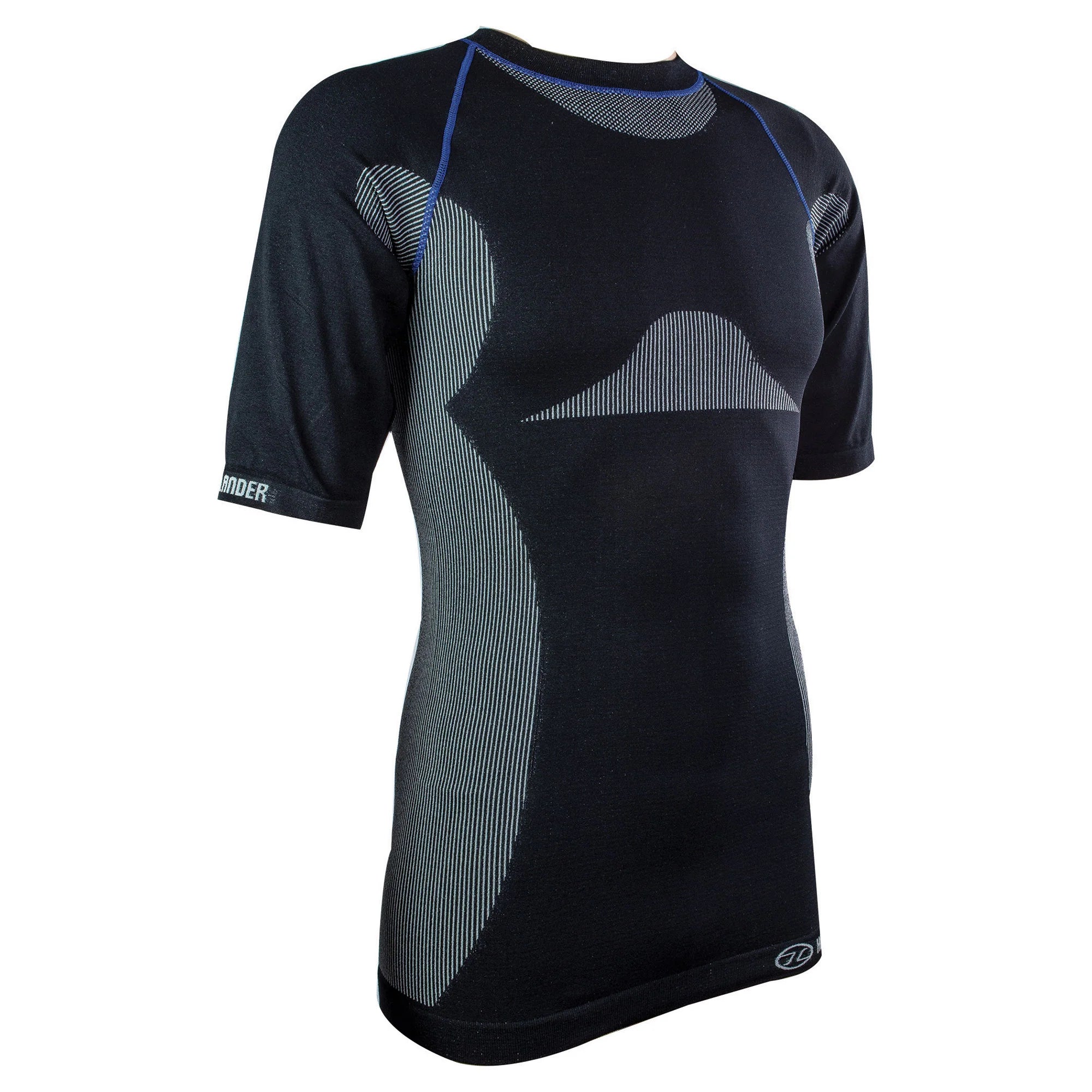 Camping hiking fitness trackers-THERMO TECH MEN'S short sleeve base layer TOP