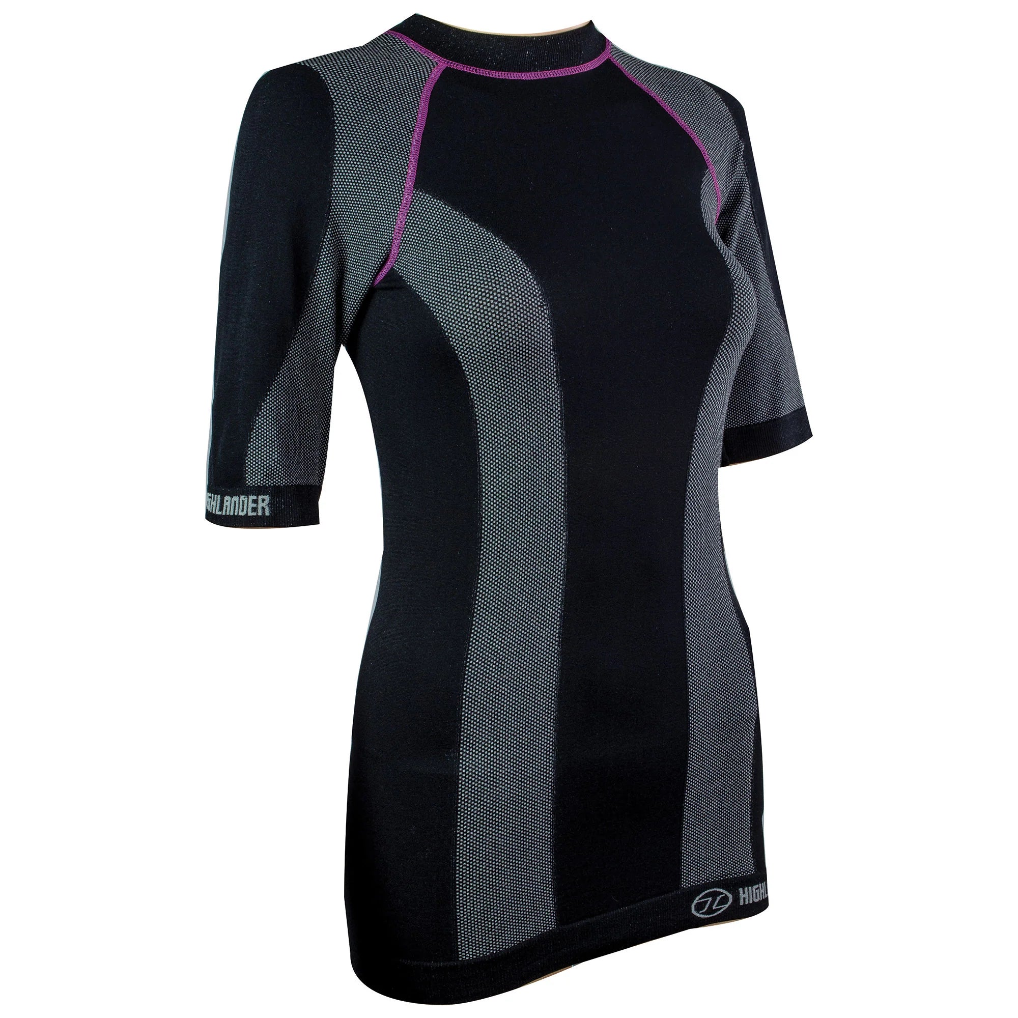 Camping hiking trail stamina-THERMO TECH WOMEN'S short sleeve base layer TOP